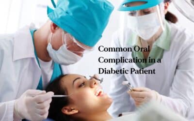 What is the Most Common Oral Complication in a Diabetic Patient?